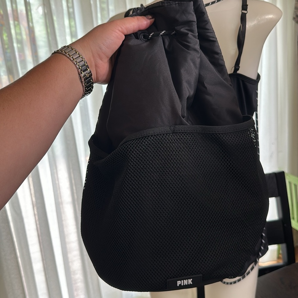 Pink Drawstring Backpack - image 4